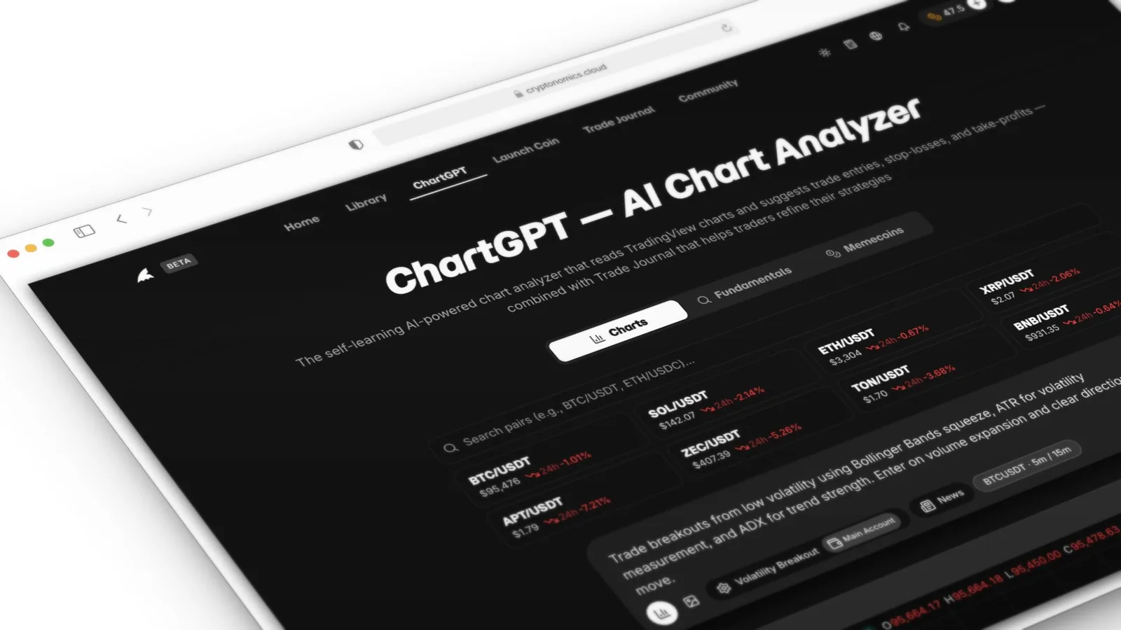 Cryptonomics Platform — Deciphering Market Dynamics: An AI-Powered Intelligence Platform for Crypto Traders