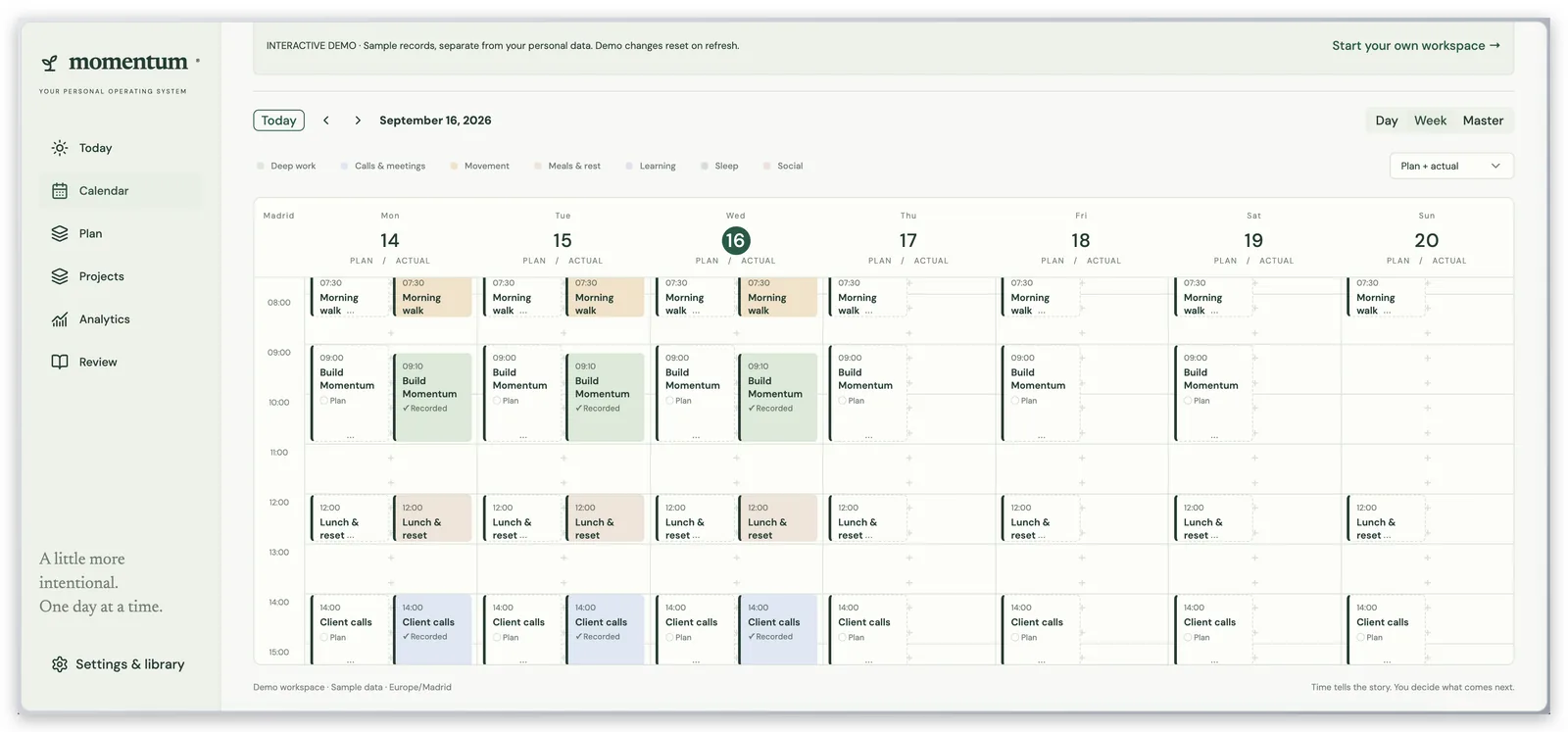 Momentum — Your Personal Operating System: Turning Daily Intent into Tangible Momentum
